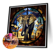 Load image into Gallery viewer, Diamond Painting - Full Round - glass painting elephant (40*40CM)
