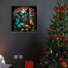 Load image into Gallery viewer, Diamond Painting - Full Round - glass painting butterfly (40*40CM)
