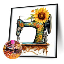 Load image into Gallery viewer, Diamond Painting - Full Round - Sunflower sewing machine (30*30CM)
