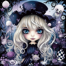 Load image into Gallery viewer, Diamond Painting - Full Square - Halloween little witch (40*40CM)
