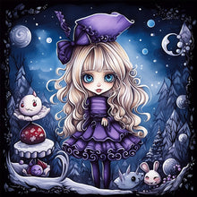 Load image into Gallery viewer, Diamond Painting - Full Square - Halloween little witch (40*40CM)
