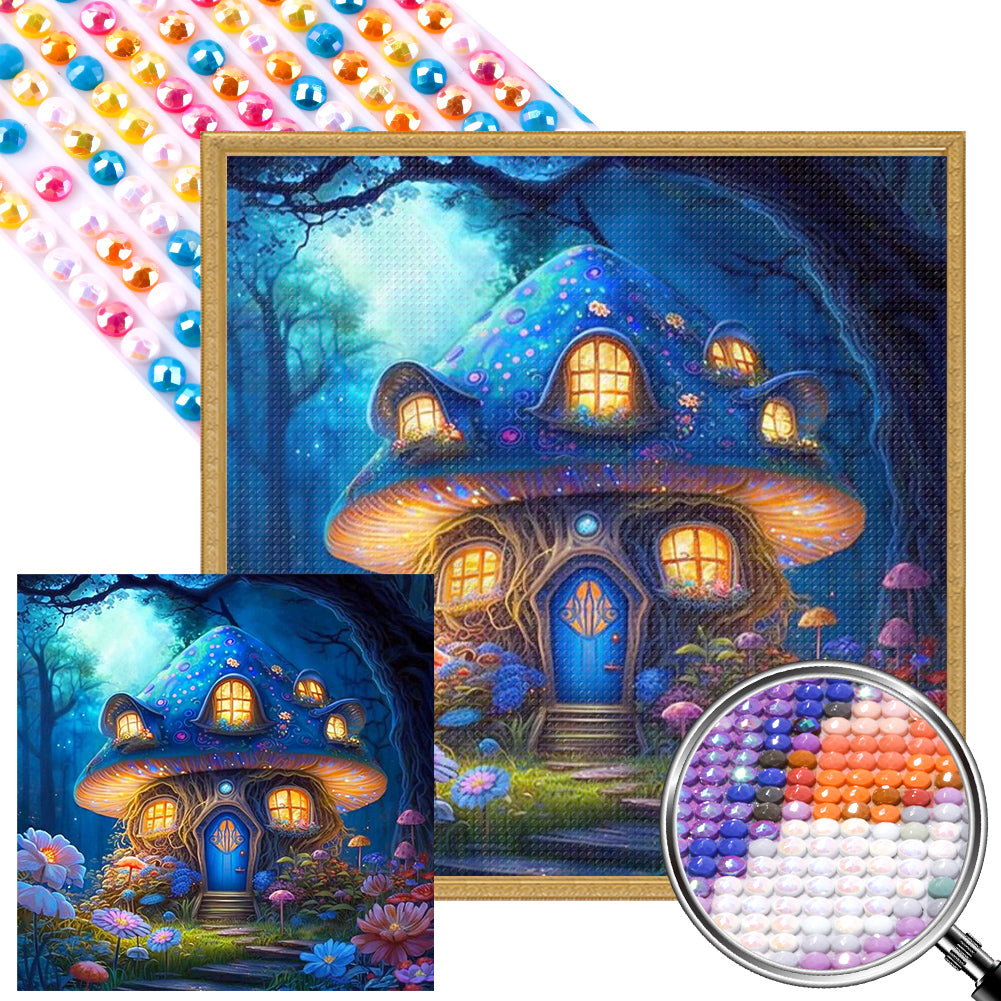 AB Diamond Painting - Full Round - Mushroom Hut (40*40CM)