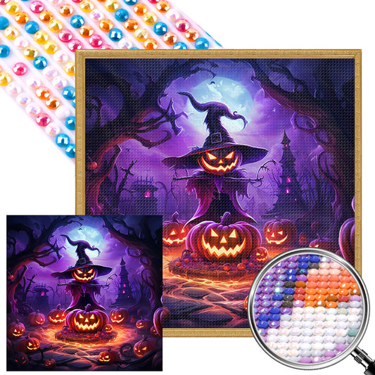 AB Diamond Painting - Full Round - halloween pumpkin (40*40CM)