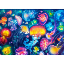 Load image into Gallery viewer, Diamond Painting - Full Square - Colorful jellyfish (40*30CM)
