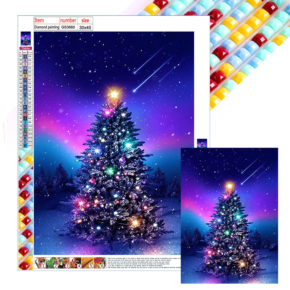Diamond Painting - Full Square - Christmas tree (30*40CM)
