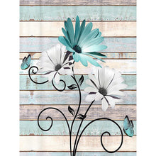 Load image into Gallery viewer, Diamond Painting - Full Round - Flowers on wooden board background (30*40CM)

