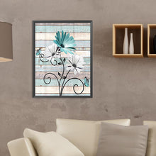 Load image into Gallery viewer, Diamond Painting - Full Round - Flowers on wooden board background (30*40CM)
