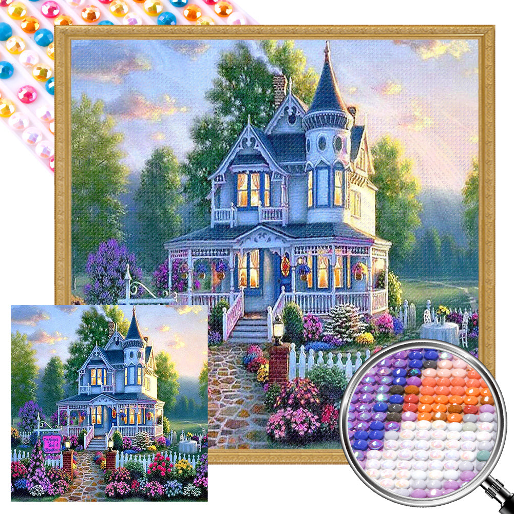 AB Diamond Painting - Full Round - garden house (40*40CM)