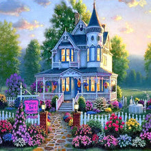 Load image into Gallery viewer, AB Diamond Painting - Full Round - garden house (40*40CM)
