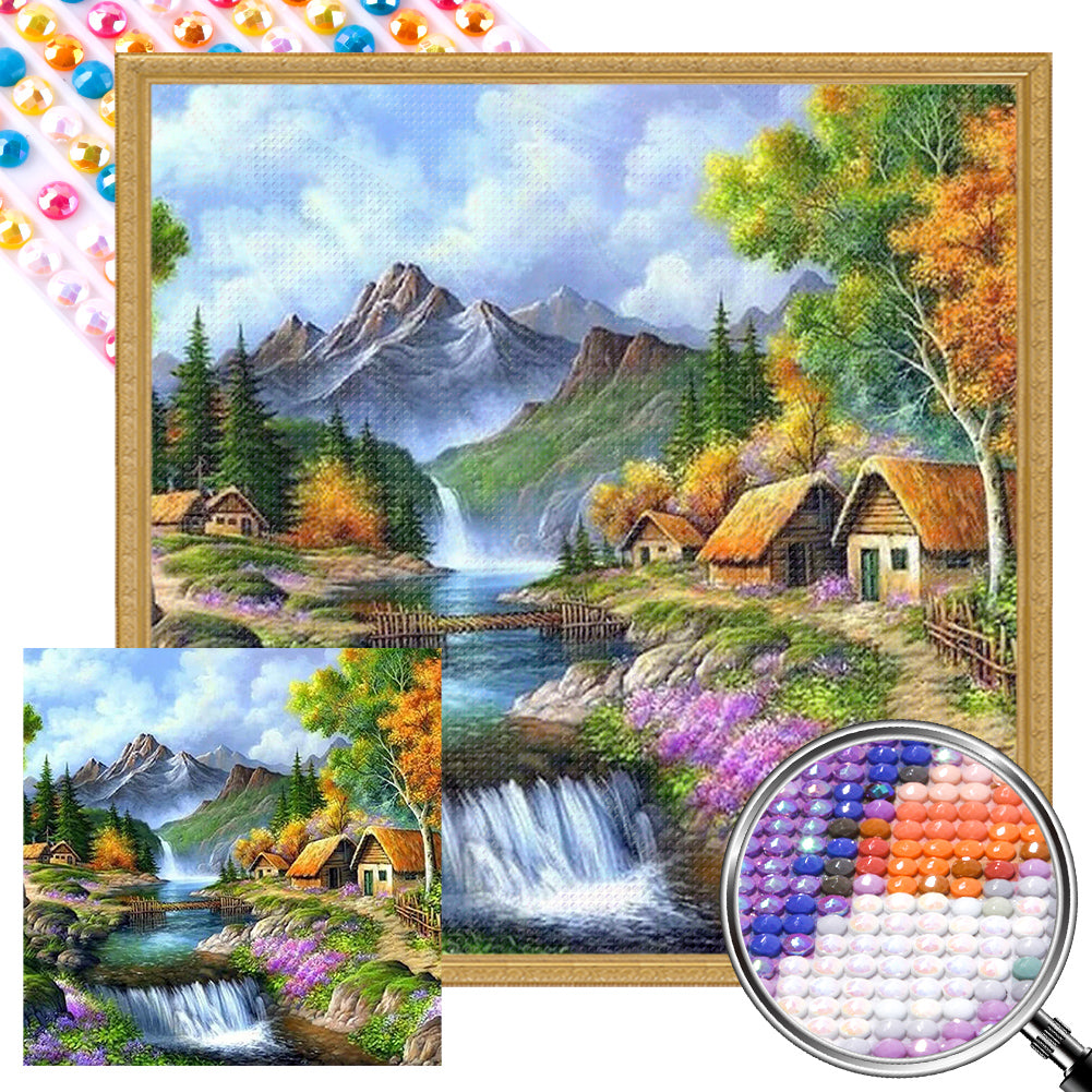 AB Diamond Painting - Full Round - garden house (40*40CM)