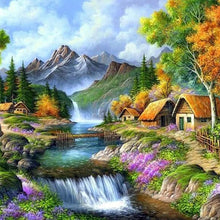 Load image into Gallery viewer, AB Diamond Painting - Full Round - garden house (40*40CM)

