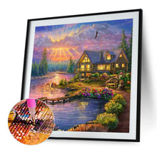 Load image into Gallery viewer, AB Diamond Painting - Full Square - garden house (40*40CM)
