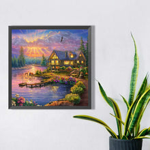 Load image into Gallery viewer, AB Diamond Painting - Full Square - garden house (40*40CM)
