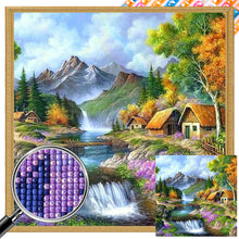 Load image into Gallery viewer, AB Diamond Painting - Full Square - garden house (40*40CM)
