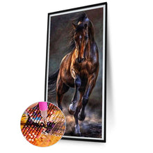Load image into Gallery viewer, AB Diamond Painting - Full Square - dark horse running (40*80CM)
