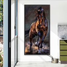 Load image into Gallery viewer, AB Diamond Painting - Full Square - dark horse running (40*80CM)
