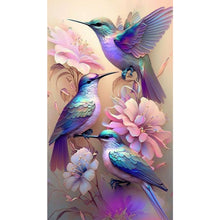 Load image into Gallery viewer, AB Diamond Painting - Full Square - garden hummingbird (40*70CM)
