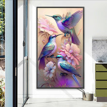 Load image into Gallery viewer, AB Diamond Painting - Full Square - garden hummingbird (40*70CM)
