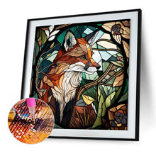 Load image into Gallery viewer, Diamond Painting - Full Round - stained glass fox (30*30CM)

