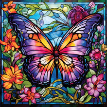 Load image into Gallery viewer, Diamond Painting - Full Round - Garden Butterfly Glass Painting (30*30CM)
