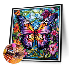 Load image into Gallery viewer, Diamond Painting - Full Round - Garden Butterfly Glass Painting (30*30CM)

