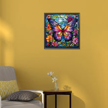 Load image into Gallery viewer, Diamond Painting - Full Round - Garden Butterfly Glass Painting (30*30CM)
