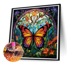 Load image into Gallery viewer, Diamond Painting - Full Round - Garden Butterfly Glass Painting (30*30CM)
