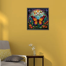 Load image into Gallery viewer, Diamond Painting - Full Round - Garden Butterfly Glass Painting (30*30CM)
