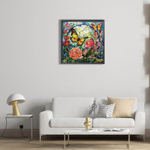 Load image into Gallery viewer, Diamond Painting - Full Round - Garden Butterfly Glass Painting (30*30CM)
