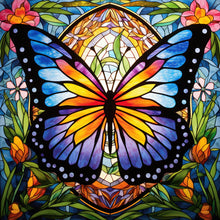 Load image into Gallery viewer, Diamond Painting - Full Round - Garden Butterfly Glass Painting (30*30CM)

