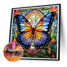 Load image into Gallery viewer, Diamond Painting - Full Round - Garden Butterfly Glass Painting (30*30CM)
