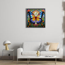 Load image into Gallery viewer, Diamond Painting - Full Round - Garden Butterfly Glass Painting (30*30CM)
