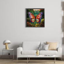 Load image into Gallery viewer, Diamond Painting - Full Round - Garden Butterfly Glass Painting (30*30CM)
