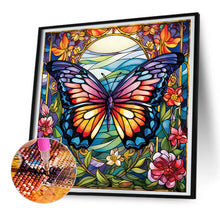 Load image into Gallery viewer, Diamond Painting - Full Round - Garden Butterfly Glass Painting (30*30CM)
