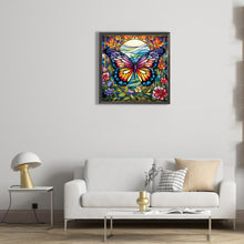 Load image into Gallery viewer, Diamond Painting - Full Round - Garden Butterfly Glass Painting (30*30CM)
