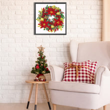 Load image into Gallery viewer, Diamond Painting - Partial Special Shaped - Christmas wreath (30*30CM)
