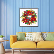 Load image into Gallery viewer, Diamond Painting - Partial Special Shaped - Christmas wreath (30*30CM)
