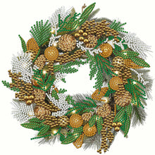 Load image into Gallery viewer, Diamond Painting - Partial Special Shaped - Christmas wreath (30*30CM)

