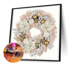 Load image into Gallery viewer, Diamond Painting - Partial Special Shaped - Christmas wreath (30*30CM)
