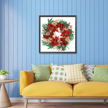 Load image into Gallery viewer, Diamond Painting - Partial Special Shaped - Christmas wreath (30*30CM)
