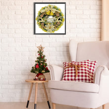 Load image into Gallery viewer, Diamond Painting - Partial Special Shaped - Christmas wreath (30*30CM)
