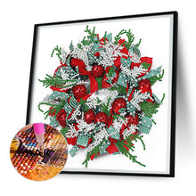 Load image into Gallery viewer, Diamond Painting - Partial Special Shaped - Christmas wreath (30*30CM)
