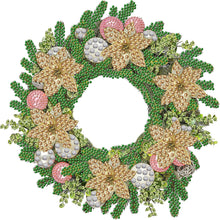 Load image into Gallery viewer, Diamond Painting - Partial Special Shaped - Christmas wreath (30*30CM)
