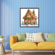 Load image into Gallery viewer, Diamond Painting - Partial Special Shaped - Christmas cabin (30*30CM)
