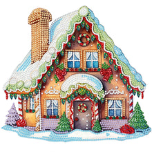 Load image into Gallery viewer, Diamond Painting - Partial Special Shaped - Christmas cabin (30*30CM)

