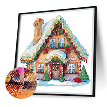 Load image into Gallery viewer, Diamond Painting - Partial Special Shaped - Christmas cabin (30*30CM)
