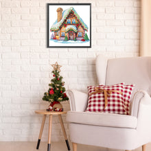 Load image into Gallery viewer, Diamond Painting - Partial Special Shaped - Christmas cabin (30*30CM)
