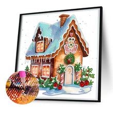 Load image into Gallery viewer, Diamond Painting - Partial Special Shaped - Christmas cabin (30*30CM)
