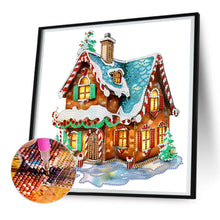 Load image into Gallery viewer, Diamond Painting - Partial Special Shaped - Christmas cabin (30*30CM)
