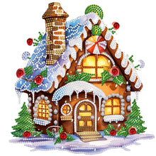 Load image into Gallery viewer, Diamond Painting - Partial Special Shaped - Christmas cabin (30*30CM)
